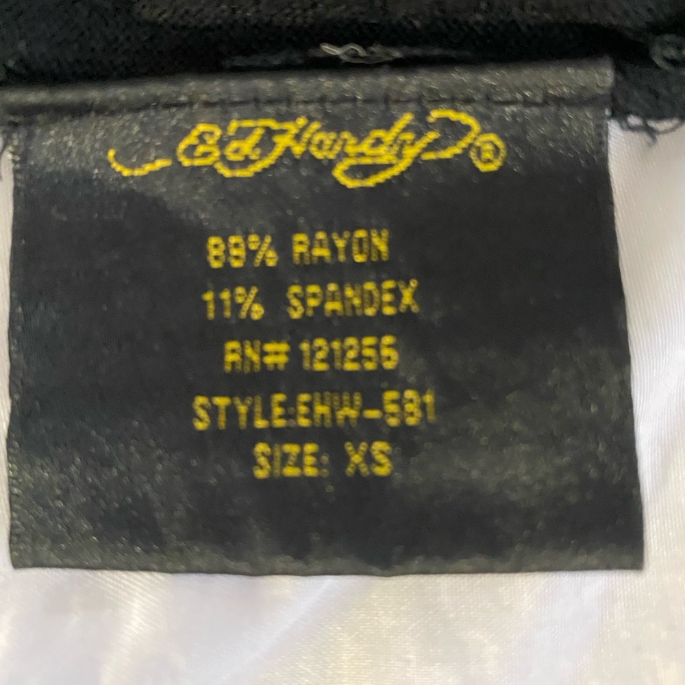 Ed Hardy Black Tank with Gold Accents - Picture 6 of 6